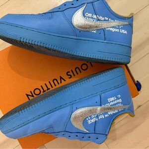 Off-White x Nike Air Force 1 “MCA” in University Blue.